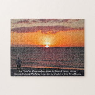 Ruhe-Gebet - Sonnenuntergang Puzzle
