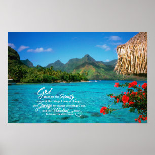 Ruhe-Gebet u. Bora Bora Poster
