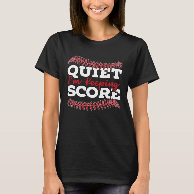 Ruhe Ich Behalt Score Baseball Player Baseball C T-Shirt (Vorderseite)