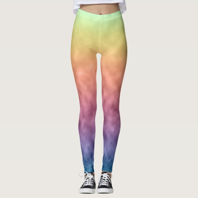 Ruhe im Regenbogen Leggings (Vorderseite)