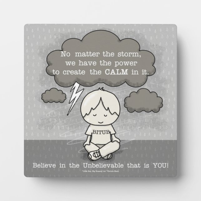 Ruhe im Sturm Fotoplatte (Vorderseite)