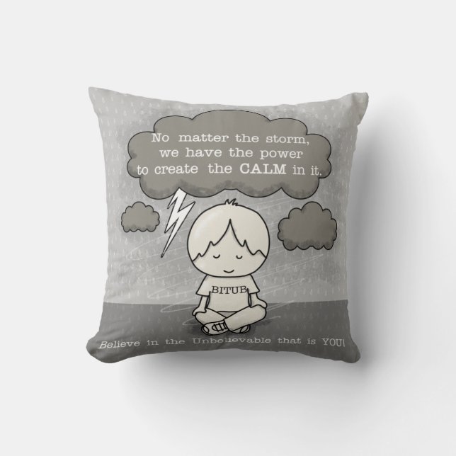 Ruhe im Sturm Kissen (Vorderseite)