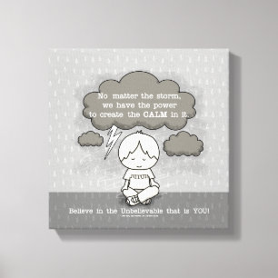 Ruhe im Sturm Leinwanddruck