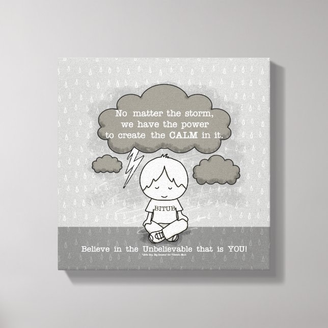 Ruhe im Sturm Leinwanddruck (Vorderseite)