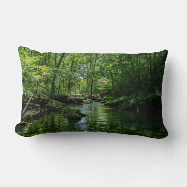 Ruhe im Wald Lendenkissen (Vorderseite)