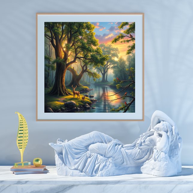 Ruhe im Wald Ruhe bei Morgengrauen Poster (Von Creator hochgeladen)