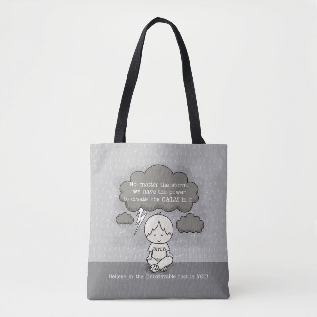 Ruhe in der Storm Tote Tasche (Vorderseite)