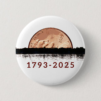 Ruhe in Frieden Penny-Knopf Button