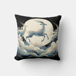 Ruhe in Motion Antelope Inspiriert Kissen