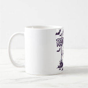 Ruhe in Stücken Skelett Halloween-Shirt Kaffeetasse