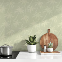 Ruhe in Tropen: Weiche Hülle und Creme Minimalisti