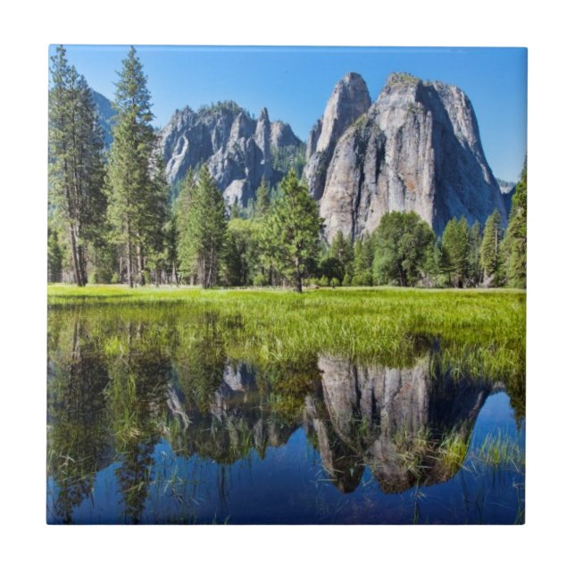 Ruhe in Yosemite Fliese (Vorderseite)