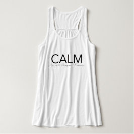 Ruhe ist eine Superyoga-Typografie des Power-| Tank Top