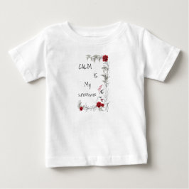 Ruhe ist mein Superheld | Selbstvertrauen & Zuvers Baby T-shirt