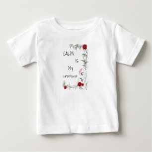 Ruhe ist mein Superheld Selbstvertrauen & Zuvers Baby T-shirt