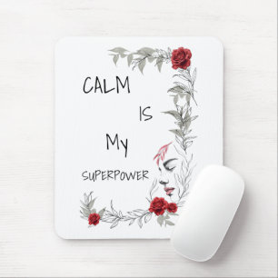 Ruhe ist mein Superheld   Selbstvertrauen & Zuvers Mousepad