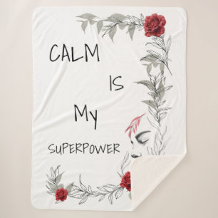 Ruhe ist mein Superheld Selbstvertrauen & Zuvers Sherpadecke