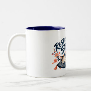 Ruhe ist meine Strategie Schlafende Katze Tasse