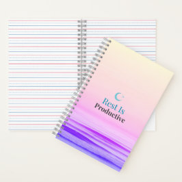 Ruhe ist produktiv – Minimalistisches Motivationsn Notizbuch