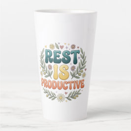 Ruhe ist produktiv | Selbstfürsorge & Inspiration Milchtasse