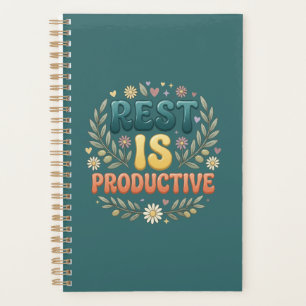 Ruhe ist produktiv Selbstfürsorge & Inspiration Planer
