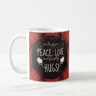 Ruhe, Liebe & Endlich Hugs! Weihnachten 2021 Nie Kaffeetasse