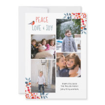 Ruhe, Liebe, Freude Weihnachten - 4 Foto Collage C