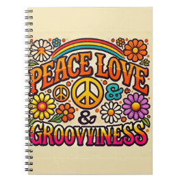 Ruhe, Liebe & Groovity Spiral Notebook Notizblock