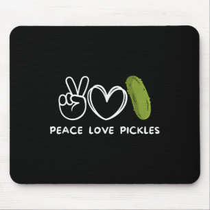Ruhe, Liebe Pickles Retro Pickles Lover Food Lover Mousepad