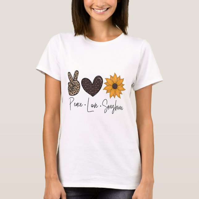 Ruhe Liebe Sonnenschein T-Shirt (Vorderseite)