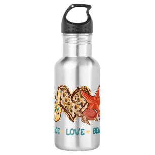 Ruhe, Liebe, Strand   Summer Vibes   VINTAG Edelstahlflasche