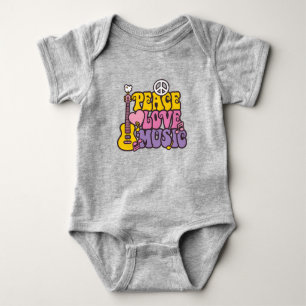 Ruhe, Liebe und Babyanzug Baby Strampler