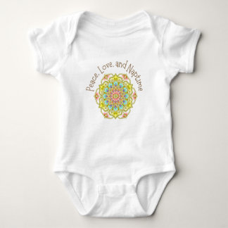 Ruhe, Liebe und Naptime Mandala Classic Kleinkind Baby Strampler