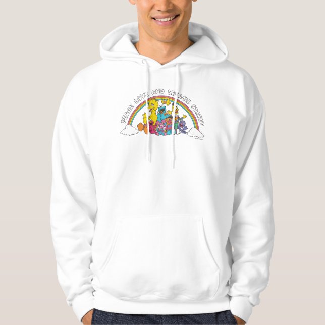 Ruhe, Liebe und Sesamstraße Hoodie (Vorderseite)