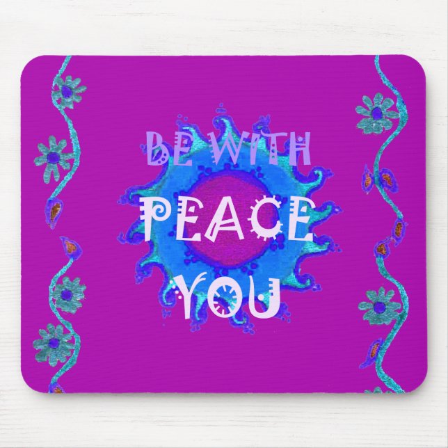 Ruhe mit Ihrer Inspiration Print Mousepad (Vorne)