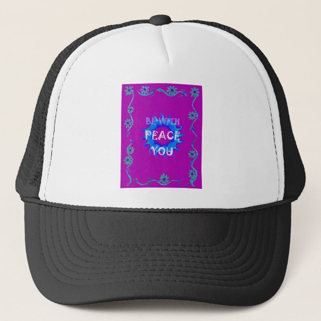 Ruhe mit Ihrer Inspiration Print Truckerkappe (Vorderseite)