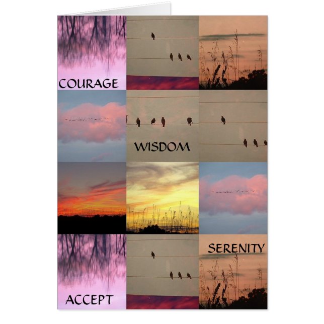 RUHE, MUT, KLUGHEIT, NEHMEN AN (Vorne)