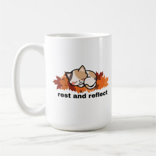 Ruhe & Reflektion Herbstkatze Kaffeetasse