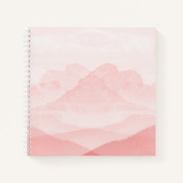 Ruhe Romantische rosa Landschaft Notizbuch