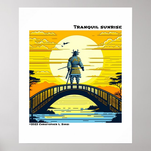 Ruhe Sonnenaufgang Poster (Vorne)