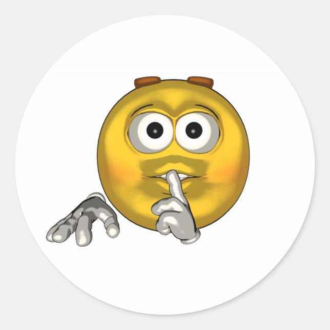 Ruhe - Toon Runder Aufkleber (Vorderseite)