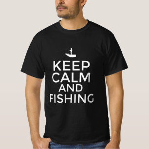 Ruhe und Angeln behalten T-Shirt