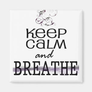 Ruhe und Atmen behalten Magnet