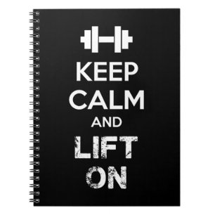 Ruhe und Bewegung behalten - Workout Motivierend Notizblock