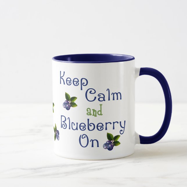 Ruhe und Blueberry auf der Tasse behalten (Rechts)