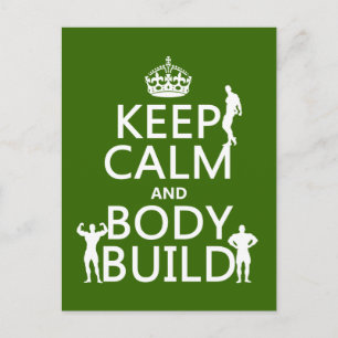 Ruhe und Body-Build behalten Postkarte
