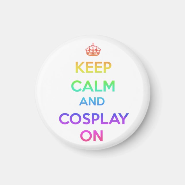 Ruhe und Cosplay behalten Magnet (Vorne)