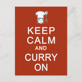 Ruhe und Curry auf der Postkarte behalten