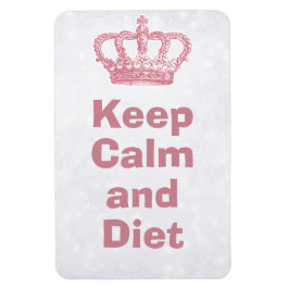 Ruhe und Diät behalten Magnet