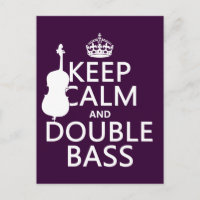 Ruhe und doppelter Bass behalten (beliebige Hinter